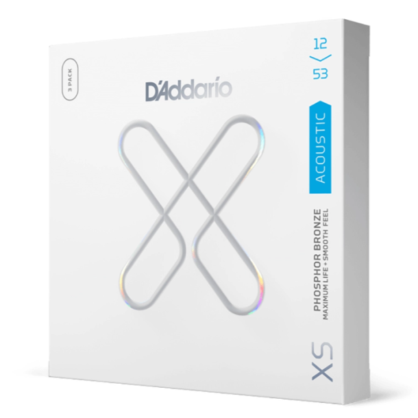 D'Addario XSAPB1253-3P, Strenges�t Western XS Phos.Bronze 012-053, 3-pack